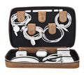 Genuine Leather Travel Cable Organizer Pouch
